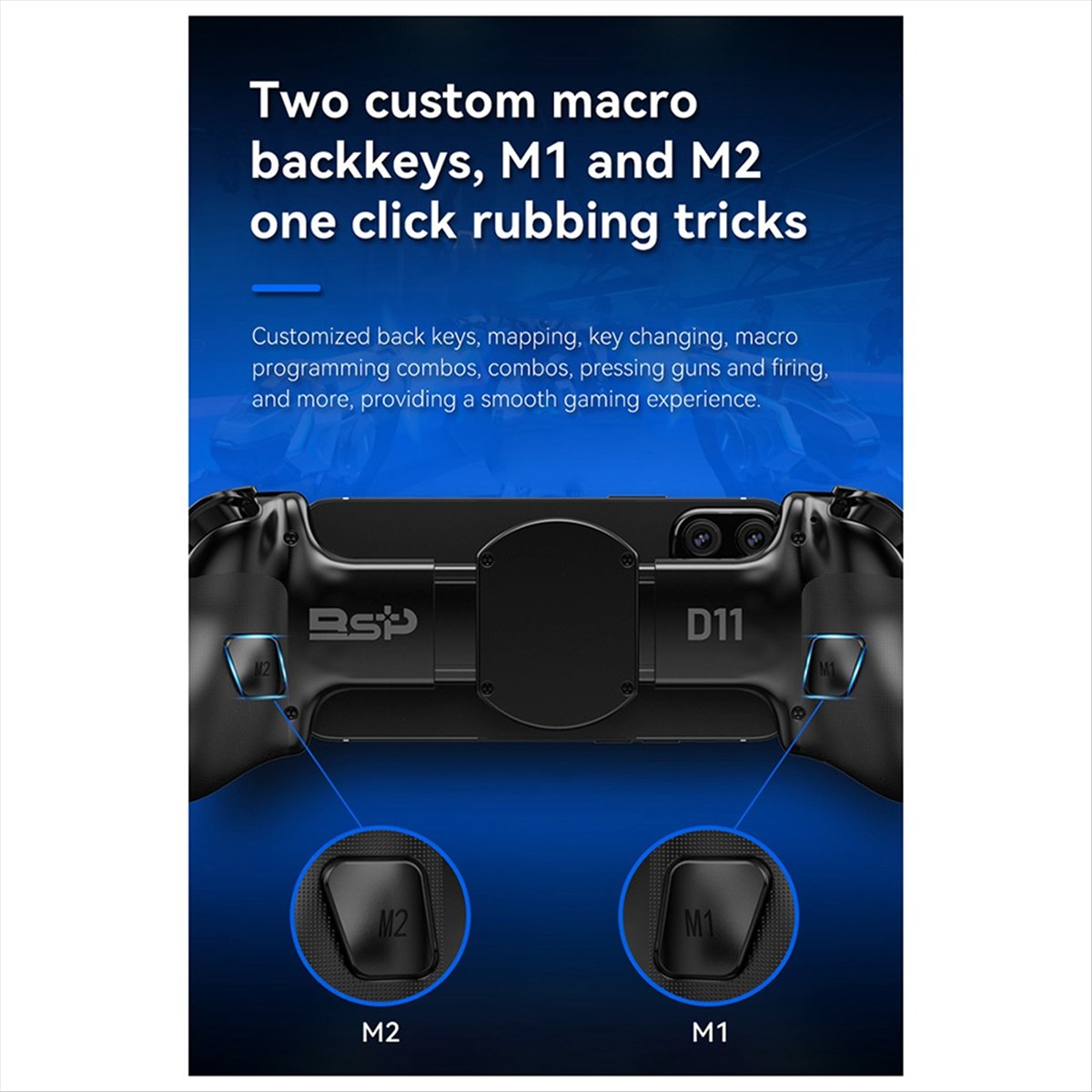 Trigger Extender Button - workjob New D11S คอนโทรลเลอร์เกมแบบขยายได้ Hall Trigger