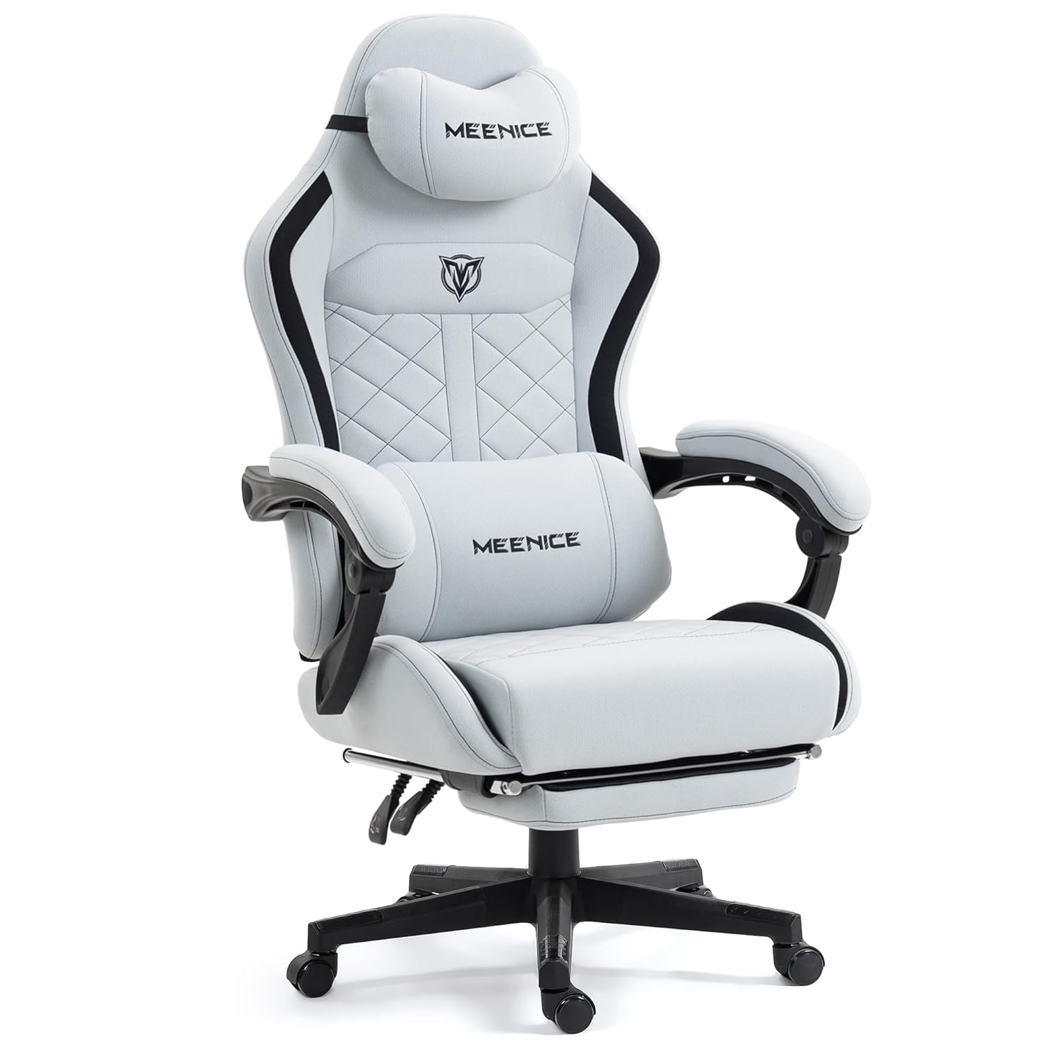 Gaming Chair Cushion - # เก้าอี้เกมมิ่งขนาดใหญ่พิเศษ ผ้าหุ้มพร้อมเบาะสปริงแบบพ็อกเก็ตสปริง พนักพิงสูง แข็งแรง ทนทาน