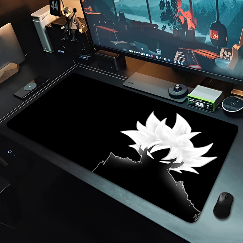 Gaming Console Room - แผ่นรองเมาส์อนิเมะ DBZ สีดำ ลายดราก้อนบอล ขนาดใหญ่ สำหรับคอมพิวเตอร์