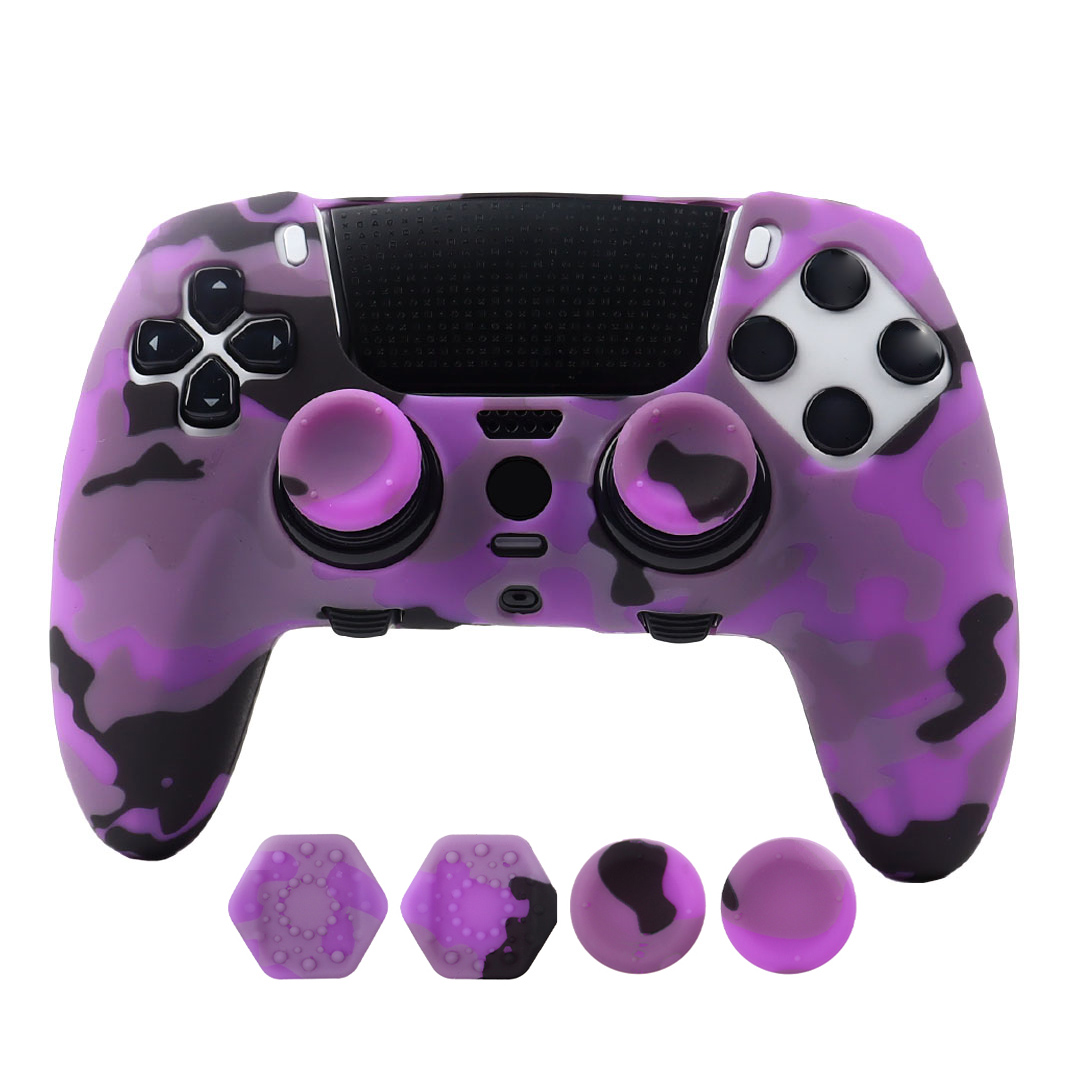 Sony Controller Dualsense Edge - เคสซิลิโคนกันลื่นลายพรางสำหรับคอนโทรลเลอร์ PS5 Edge, ปลอกหุ้มป้องกันเหงื่อสำหรับคอนโทรลเลอร์ DualSense Edge