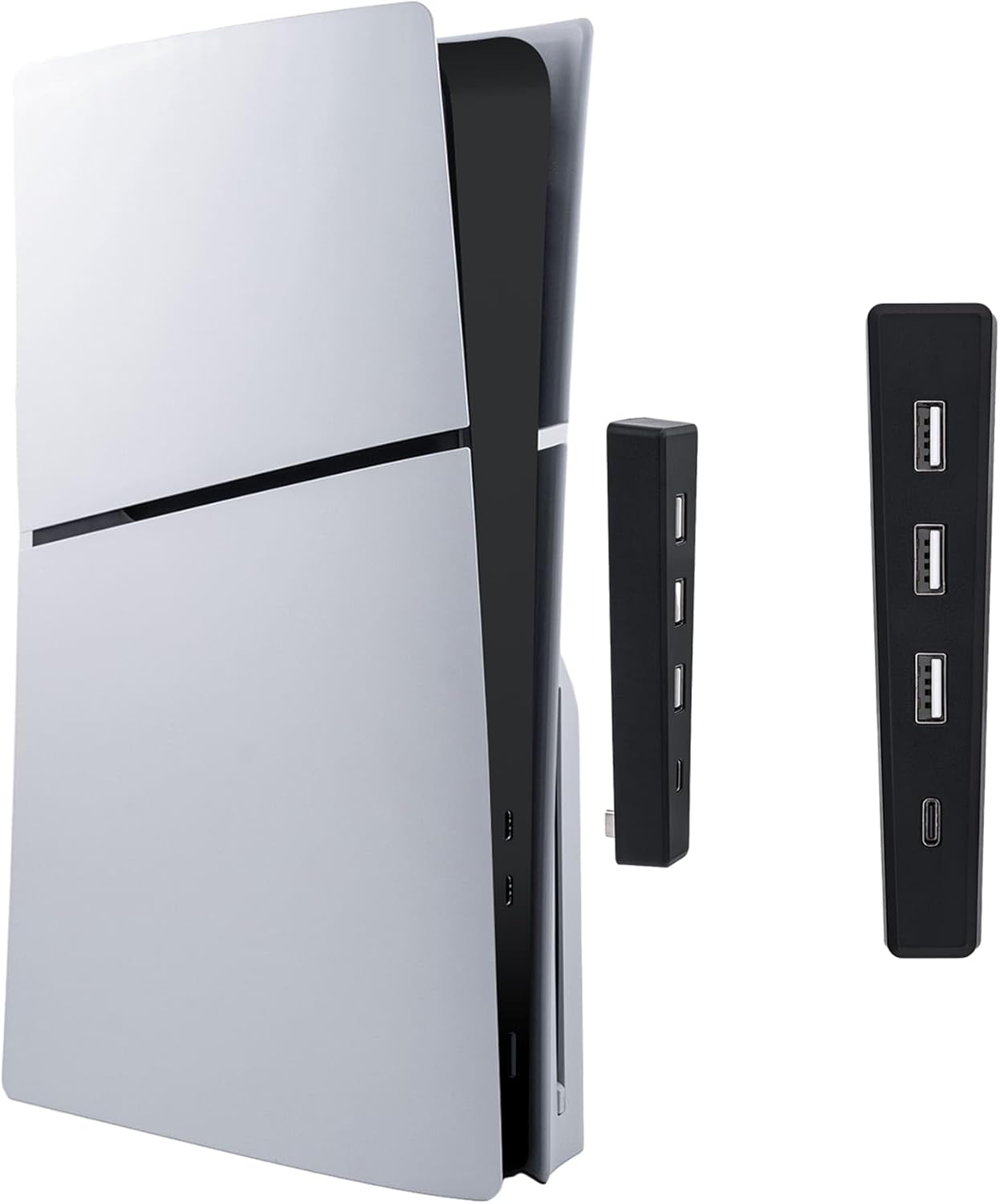 Sony Console Ps5 Slim - ฮับ USB 4พอร์ตสำหรับ PS5แผ่นดิสก์แบบบางฮับขยายความเร็วสูงยูเอสบีที่ชาร์จยูเอสบีแบบขยายได้เข้ากันได้กับคอนโซลบาง PS5