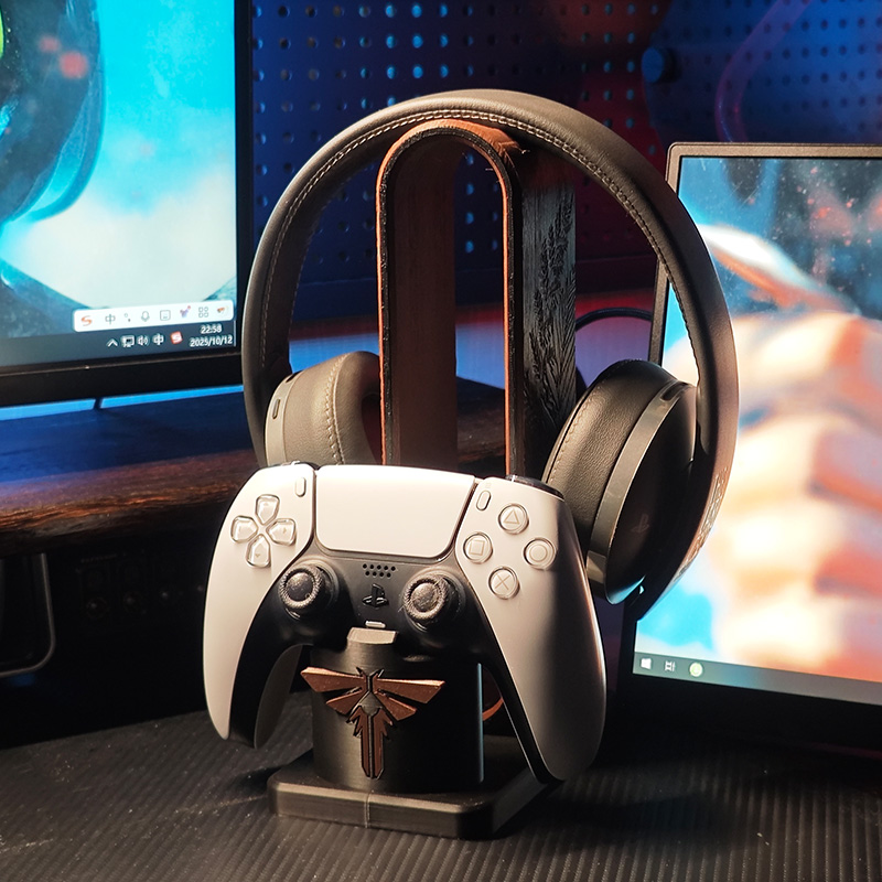 Gaming Console Handle - ที่วางหูฟังลายเซลด้า ธีมอนิเมะ ที่แขวนโลโก้เกม PS5 อุปกรณ์ตกแต่งโต๊ะทำงานสำหรับอีสปอร์ต อุปกรณ์เสริมสำหรับเครื่องเล่นเกม