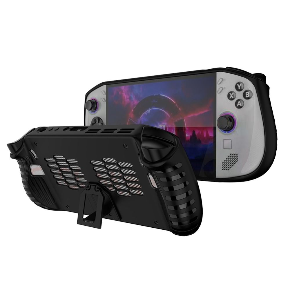 Gaming Console Lenovo Legion Go - เคสป้องกันมือถือสำหรับเล่นเกม TPU แบบนุ่ม ป้องกันรอยขีดข่วน ป้องกันการตก พร้อมขาตั้ง