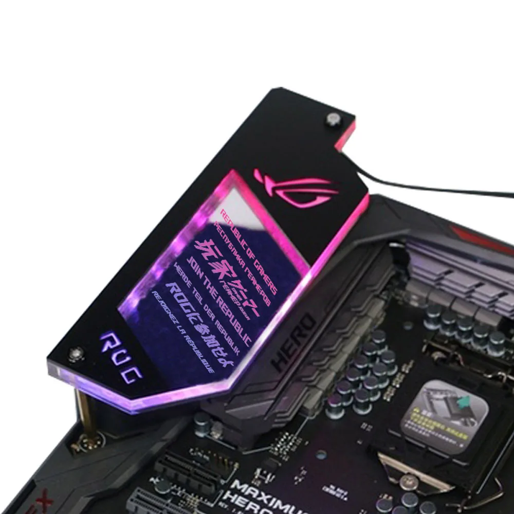 Gaming Console Tower - ATX IO ARGB แผงไฟ DIY AURA
