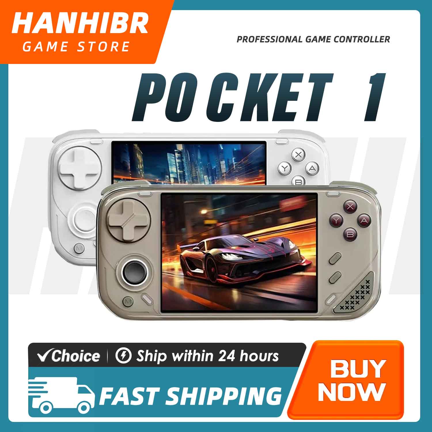 Gaming Console Minecraft - เครื่องเล่นเกมพกพา MINILOONG POCKET 1 หน้าจอ 4