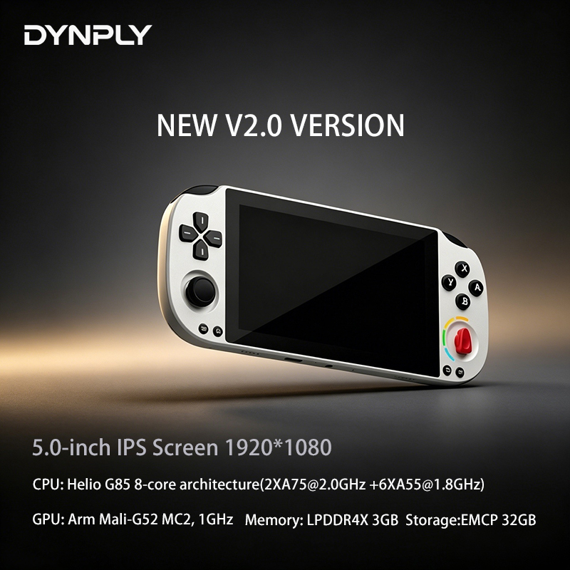 Gaming Console Minecraft - DYNPLY PSK5000 V2.0 เครื่องเล่นเกมพกพาแบบย้อนยุค หน้าจอ IPS