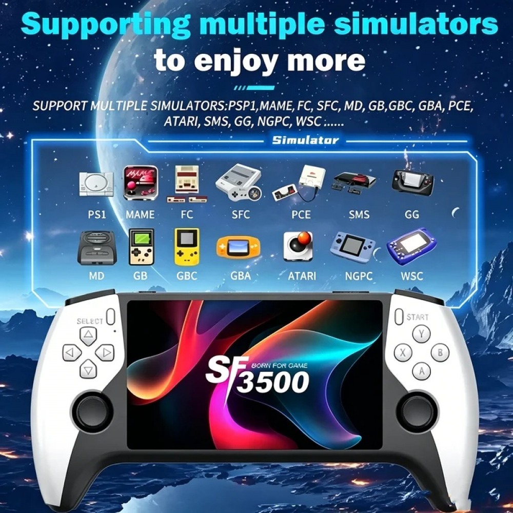 Gaming Console Under 500 - SF3500 เครื่องเล่นเกมพกพาขนาด 5 นิ้ว สำหรับ PS1