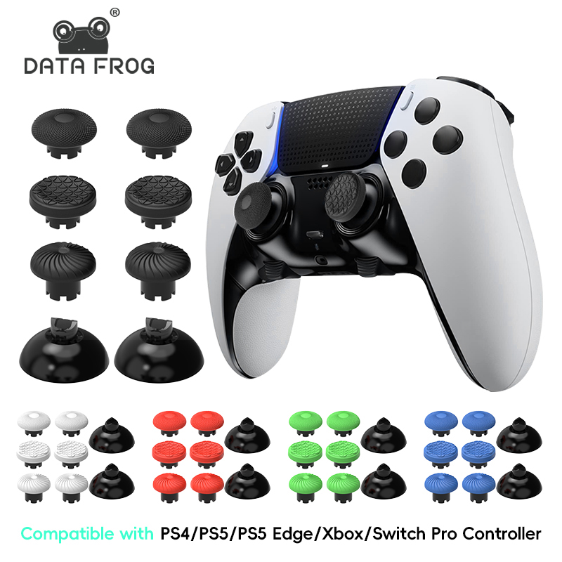Sony Controller Dualsense Edge - DATA FROG ฝาครอบปุ่มอนาล็อกแบบสูงและต่ำสำหรับเปลี่ยน ปุ่มอนาล็อกสำหรับ PS5 DualSense