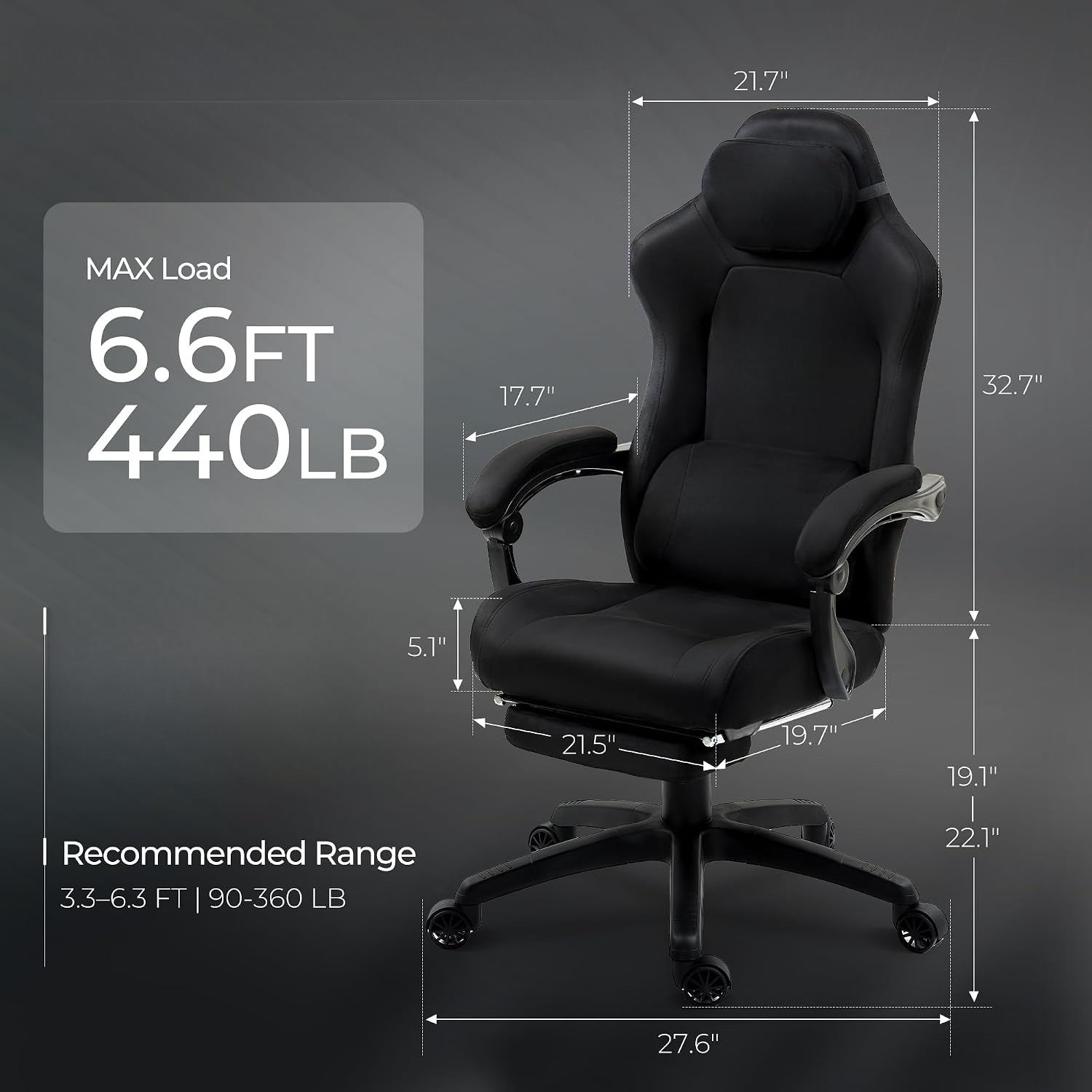 เก้าอี้เกมมิ่งขนาดใหญ่พิเศษ ผ้ - Gaming Chair Cushion บทวิจารณ์และราคา