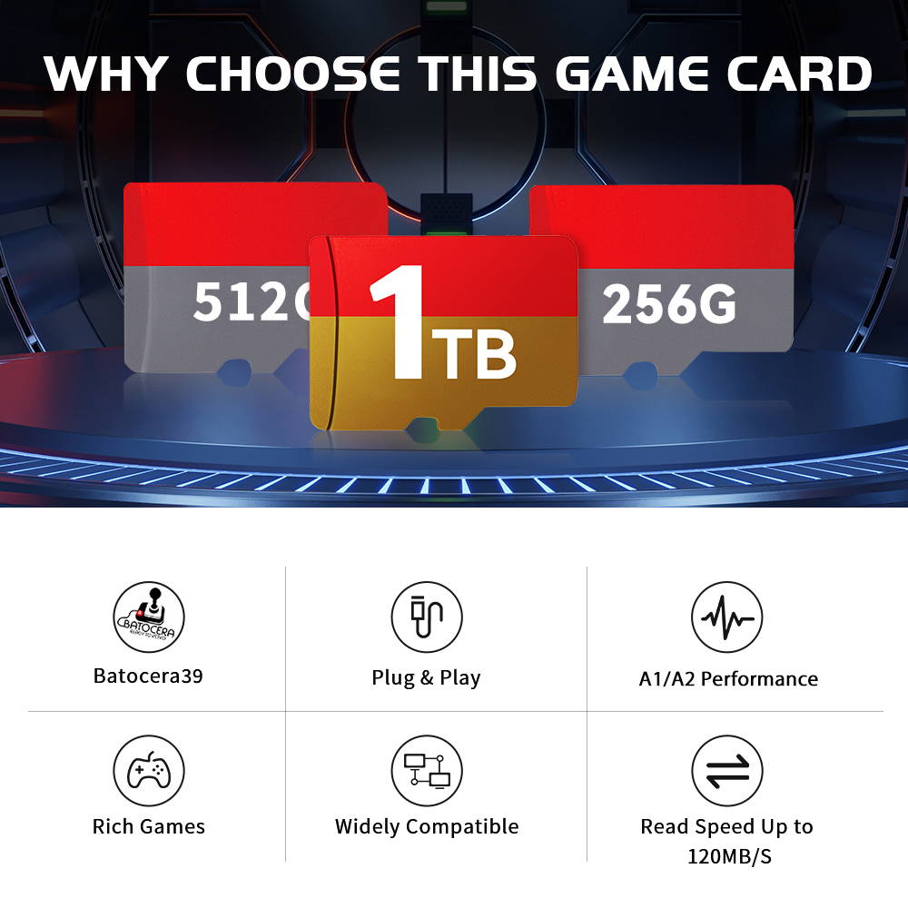 1TB ล่าสุด Batocera 39 OS TF ก - Gaming Console Steam Deck บทวิจารณ์และราคา