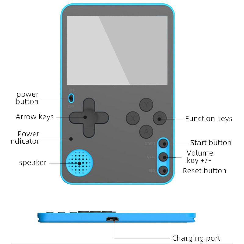 K10 บางคอนโซลเกมมือถือ 2.4 นิ้ - Gaming Console Under 500 บทวิจารณ์และราคา