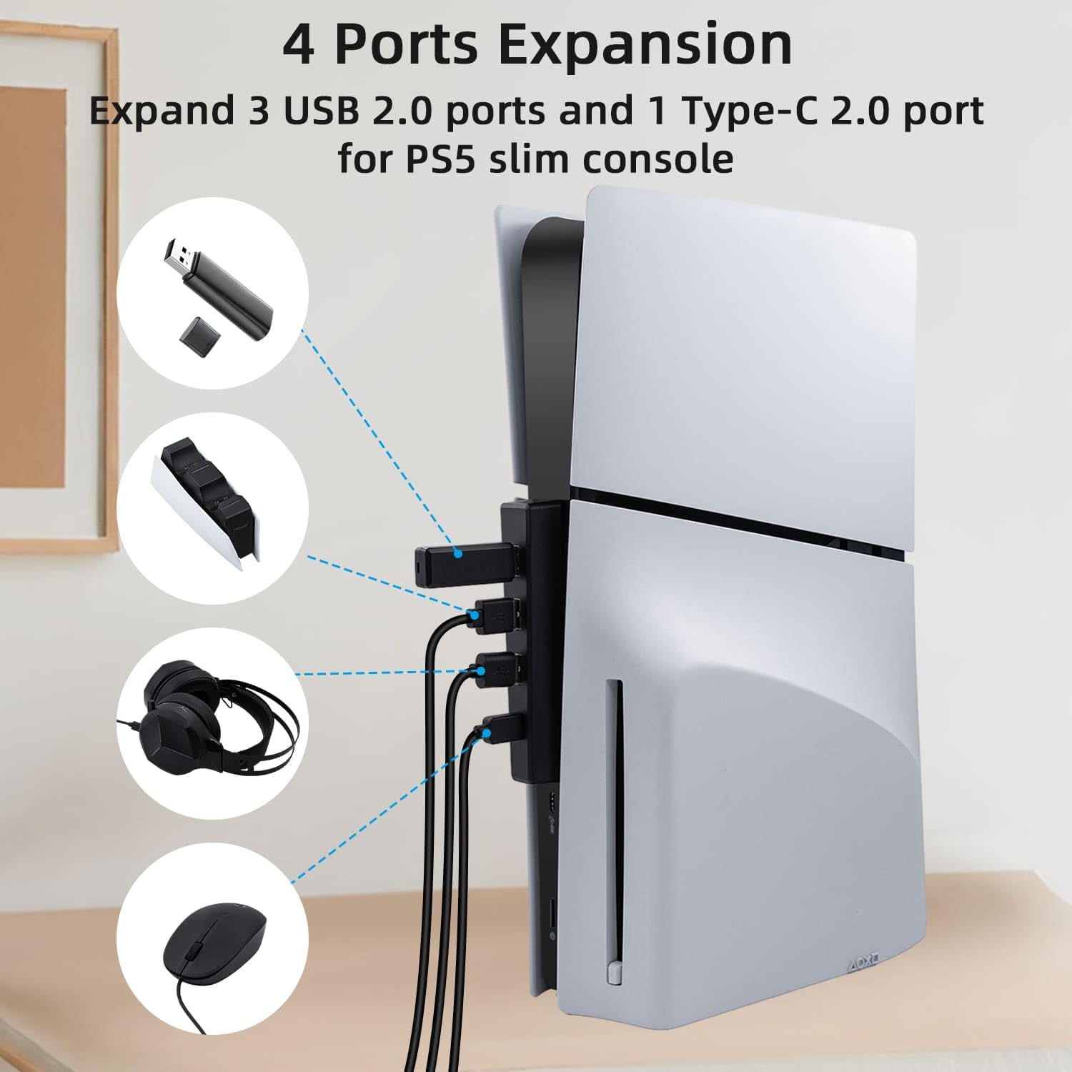 ฮับ USB 4พอร์ตสำหรับ PS5แผ่นดิ - Sony Console Ps5 Slim บทวิจารณ์และราคา