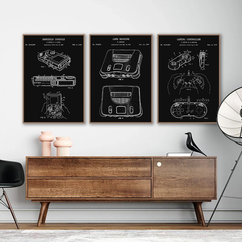 โปสเตอร์ลายพิมพ์เครื่องเล่นเกม - Gaming Console Tower บทวิจารณ์และราคา
