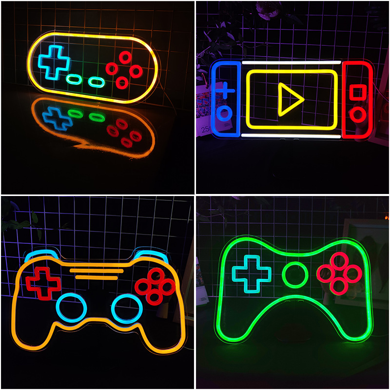 อาเขตNeon Sign LEDเกมห้องจับNe - Gaming Console Handle บทวิจารณ์และราคา
