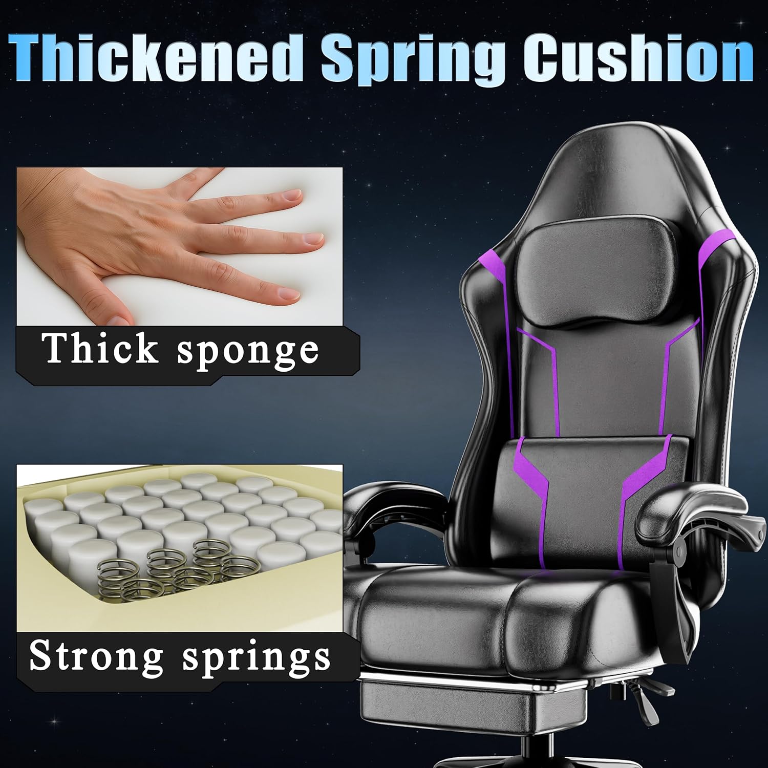 เก้าอี้เล่นเกมตามหลักสรีรศาสตร - Gaming Chair Cushion บทวิจารณ์และราคา