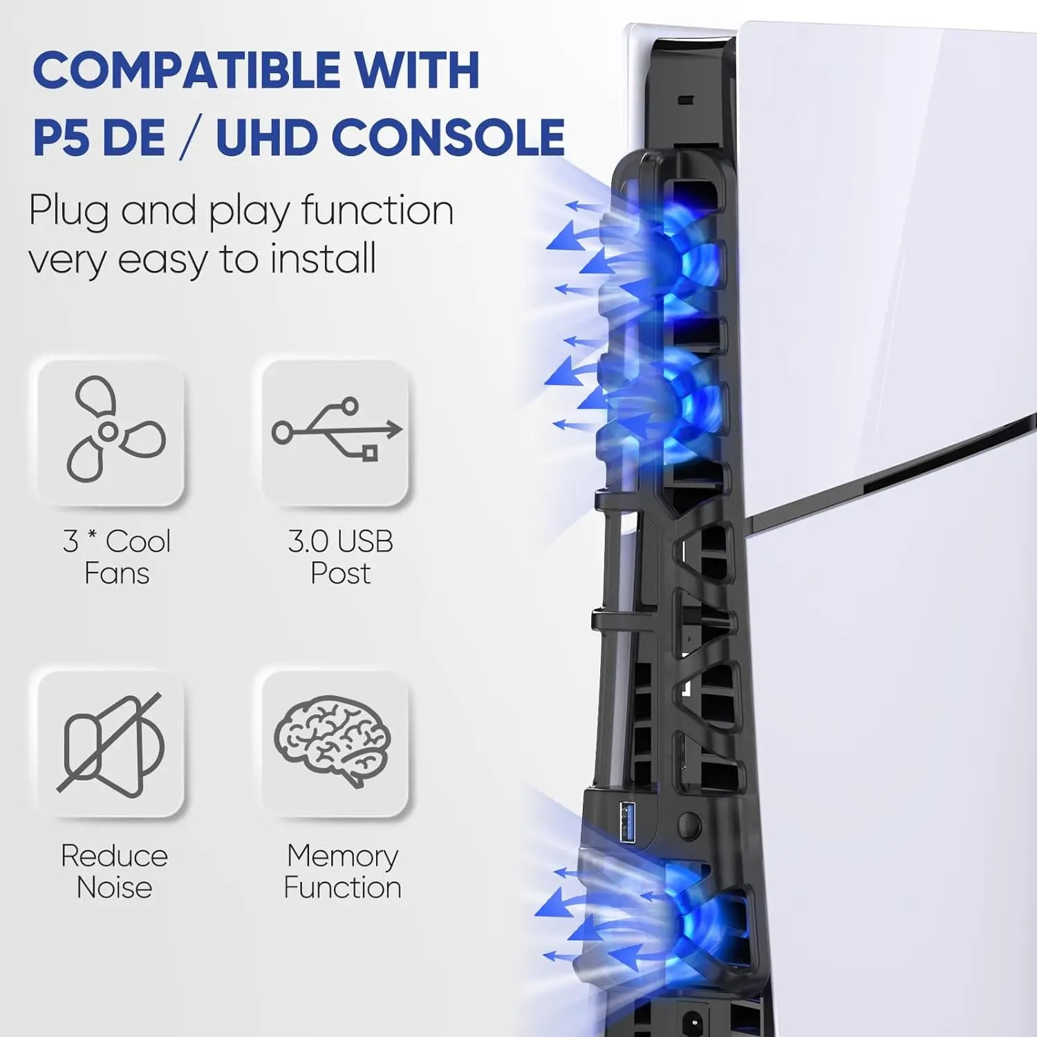 พัดลมระบายความร้อน 3 ระดับความ - Sony Console Ps5 Slim บทวิจารณ์และราคา