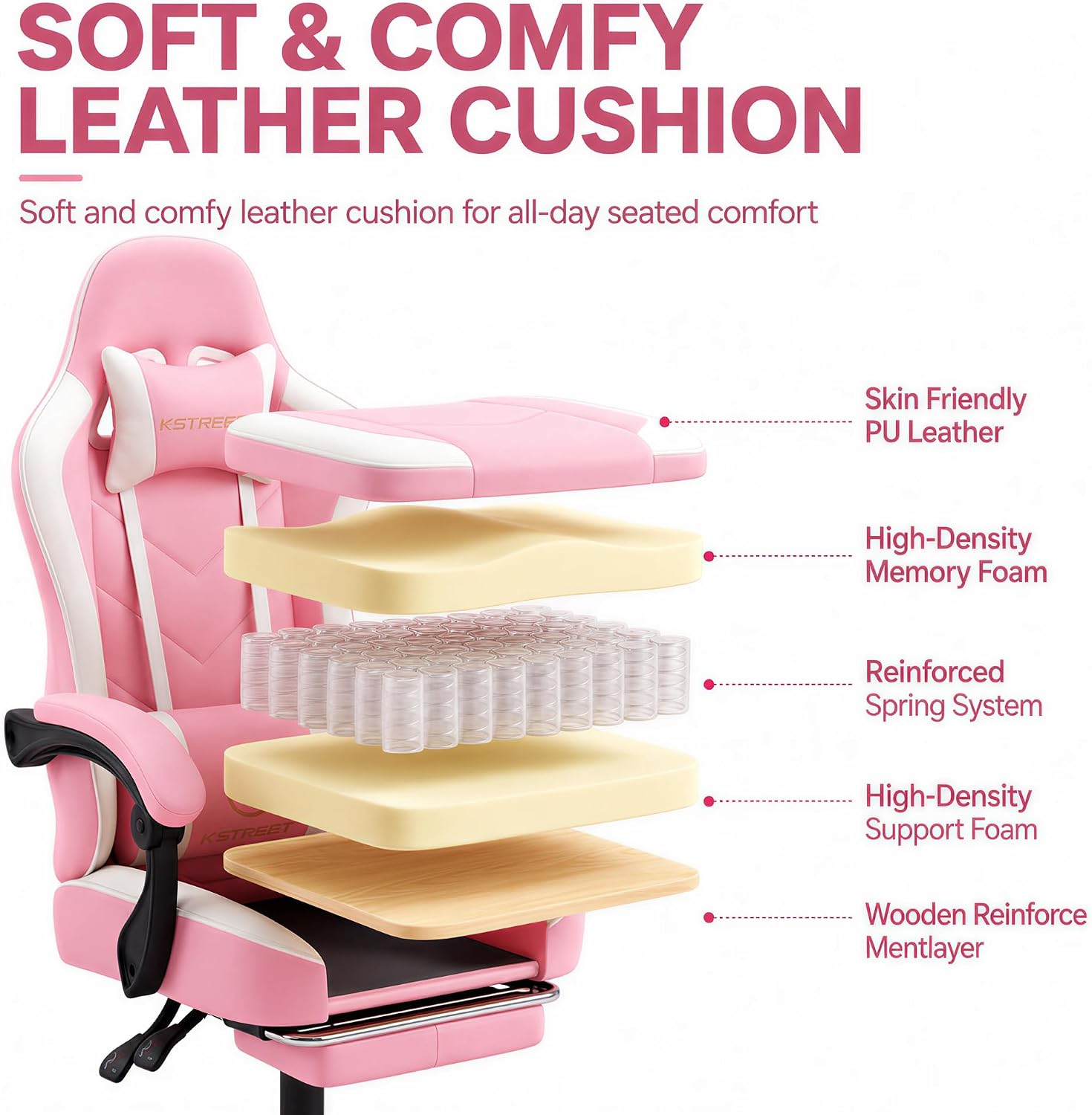 เก้าอี้เกมมิ่งพนักพิงสูงตามหลั - Gaming Chair Cushion บทวิจารณ์และราคา