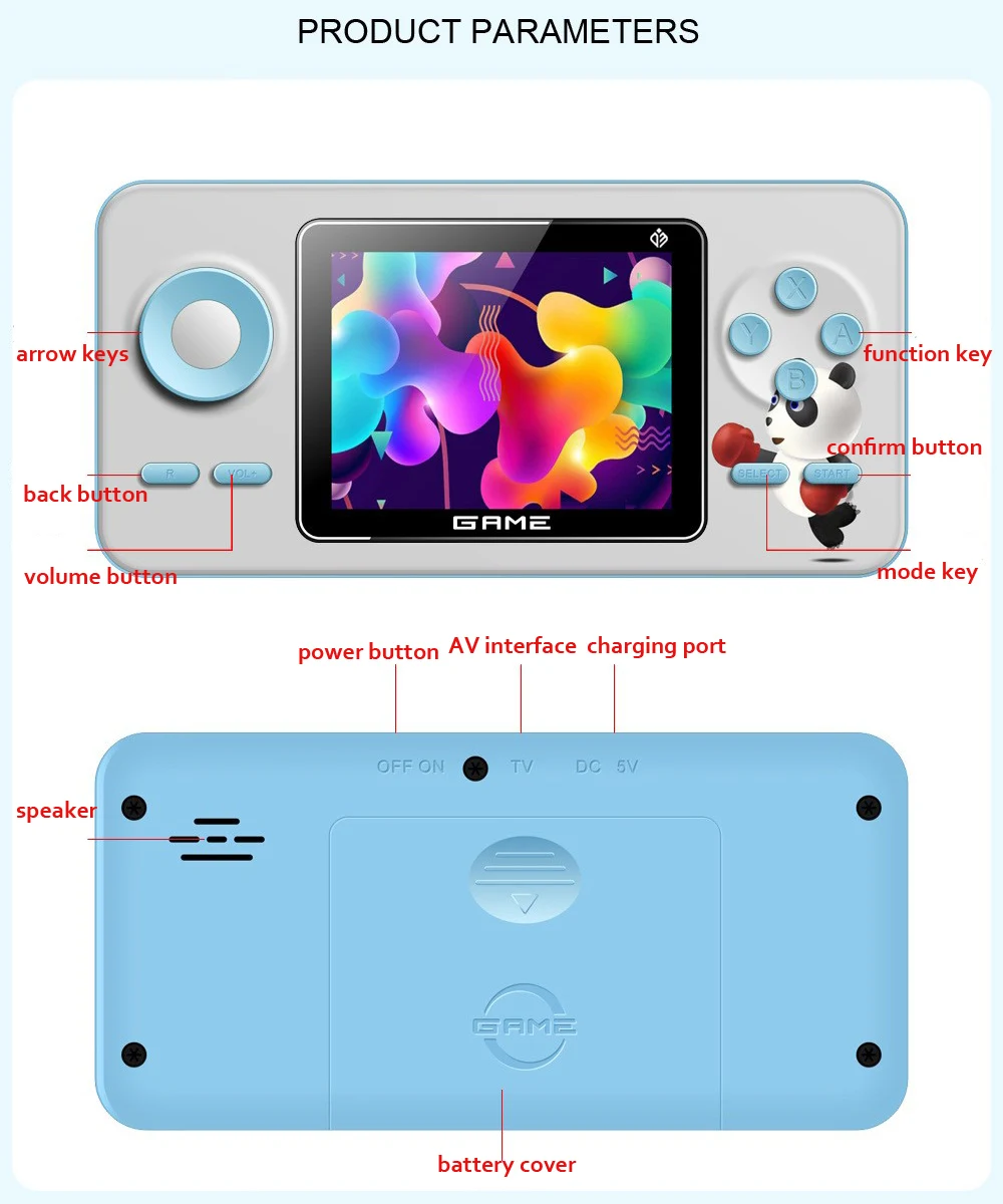 เครื่องเล่นเกมพกพา New S5 Mini - Gaming Console Minecraft บทวิจารณ์และราคา