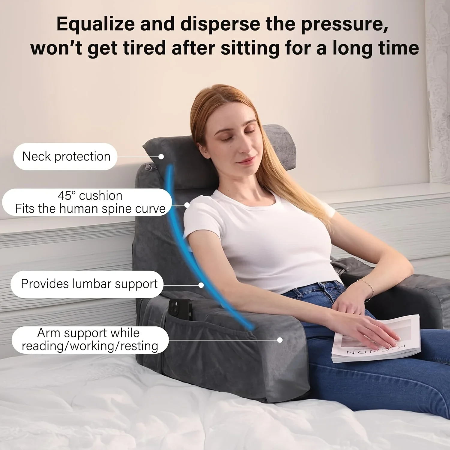 หมอนรองอ่านหนังสือเมมโมรี่โฟมส - Gaming Chair Cushion บทวิจารณ์และราคา
