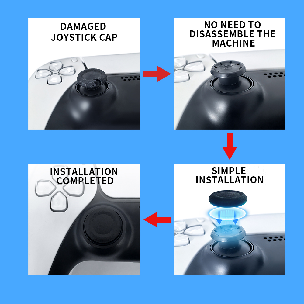 2-6 ชิ้น ฝาครอบจอยสติ๊กกันลื่น - Ps5 Controller Cover บทวิจารณ์และราคา